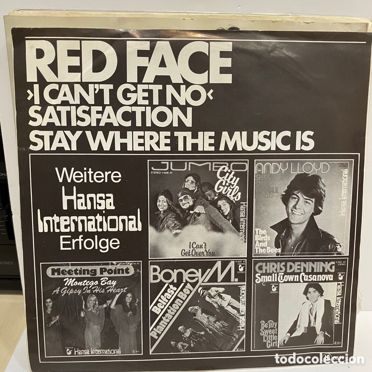 Discos de vinilo: Red Face - (I Cant Get No) Satisfaction (7&rdquo;) - Foto 2