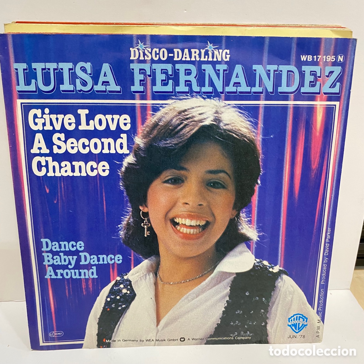 Discos de vinilo: Luisa Fernandez - Give Love A Second Chance (7&rdquo;, Single) - Foto 1