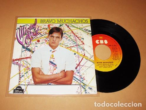 Discos de vinilo: MIGUEL BOSE - BRAVO MUCHACHOS - SINGLE - 1982 - Foto 1