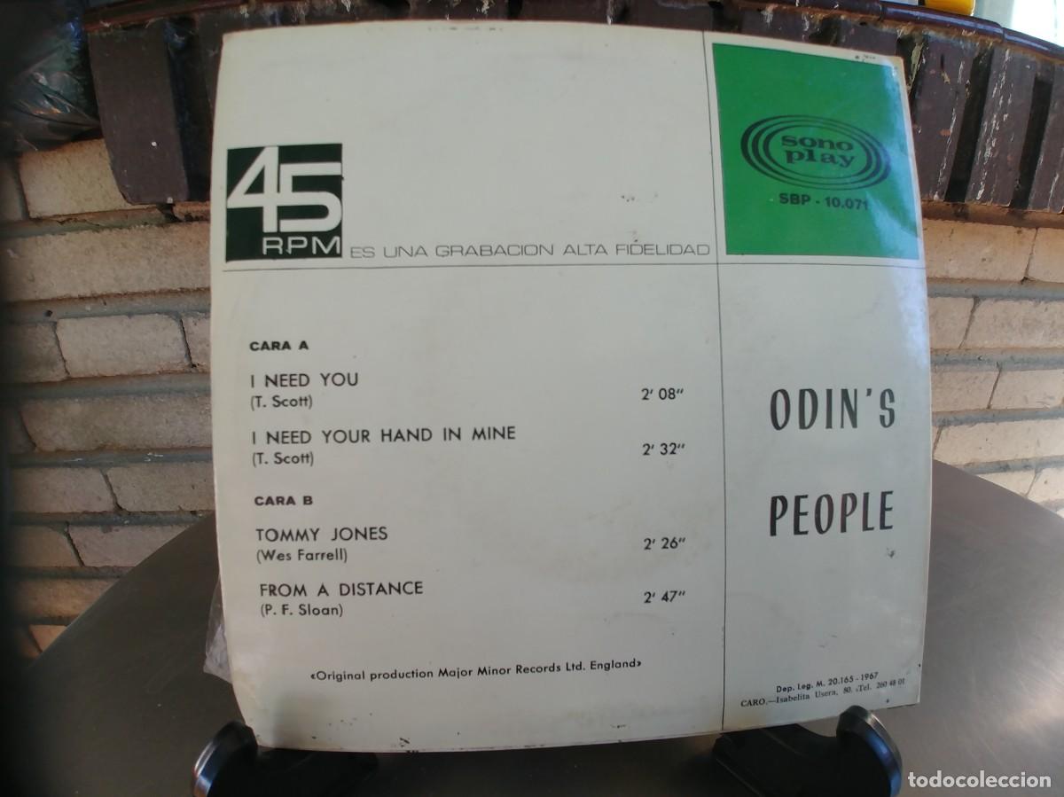 Discos de vinilo: ODINS PEOPLE-EP I NEED YOU +3 - Foto 2