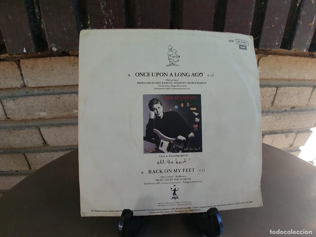 Discos de vinilo: PAUL McCARTNEY-SINGLE ONCE UPON A LONG AGO - Foto 2