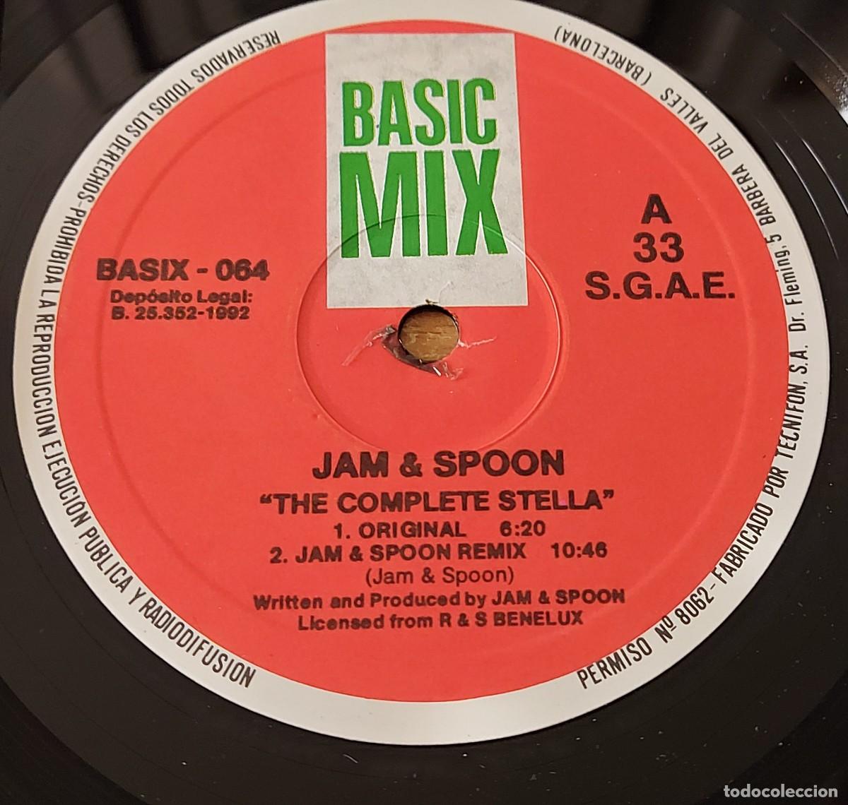 Discos de vinilo: LP MAXI 12&rdquo; JAM SPOON TALES FROM THE COMPLETE STELLA BASIC MIX A&Ntilde;O 1992 - Foto 3