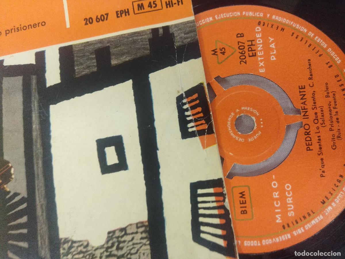 Discos de vinilo: PEDRO INFANTE/LLEGASTE TARDE/SINGLE. - Foto 2