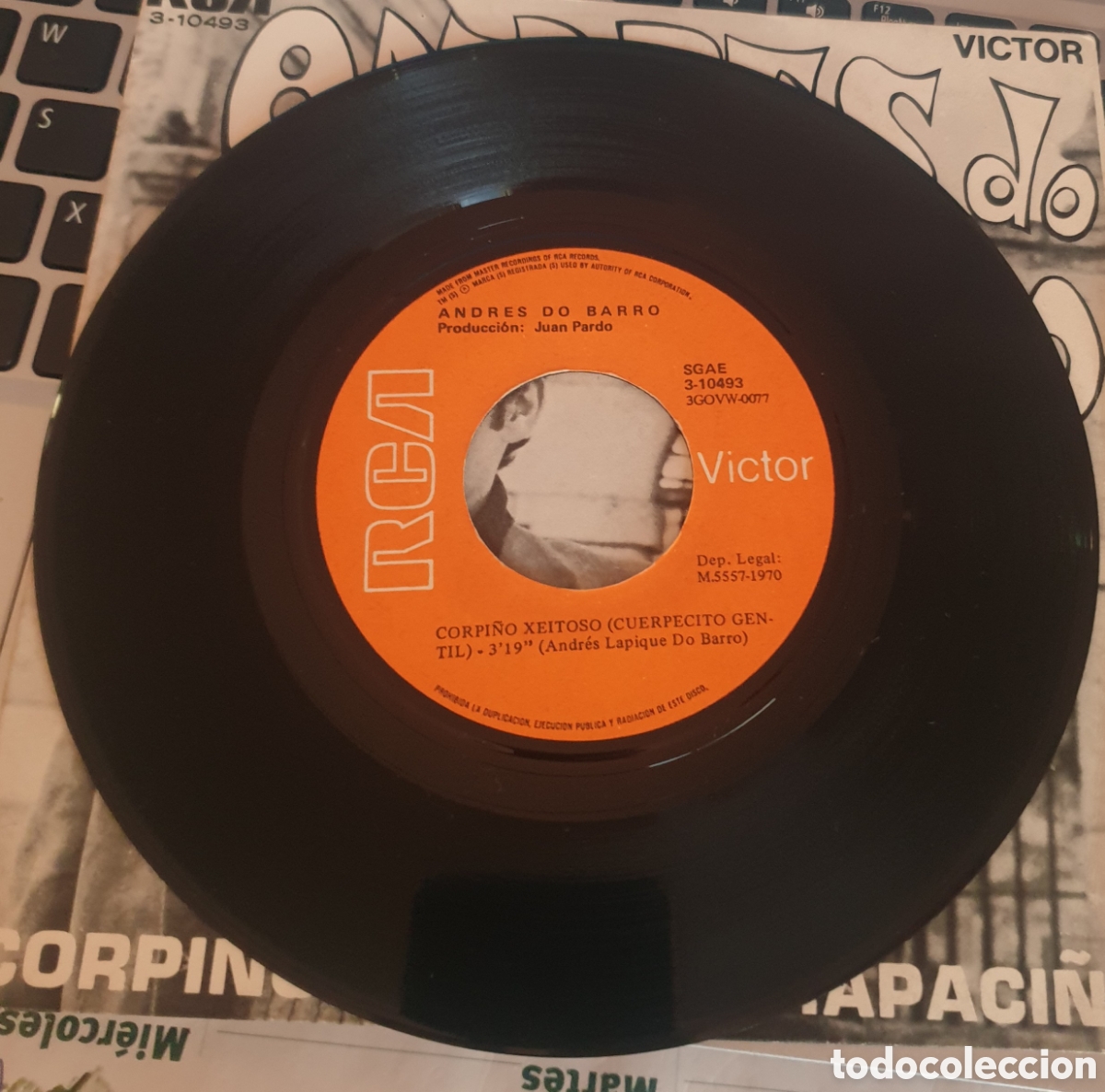 Discos de vinilo: Andr&eacute;s Do Barro - Corpi&ntilde;o Xeitoso - Foto 2