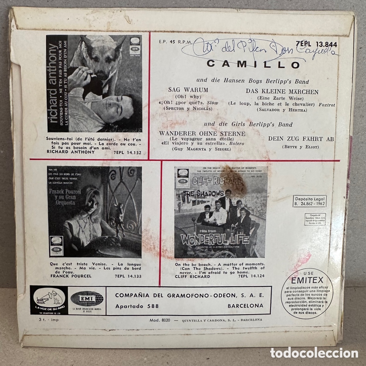 Discos de vinilo: Camillo - Sag Warum (7&rdquo;, EP) - Foto 2