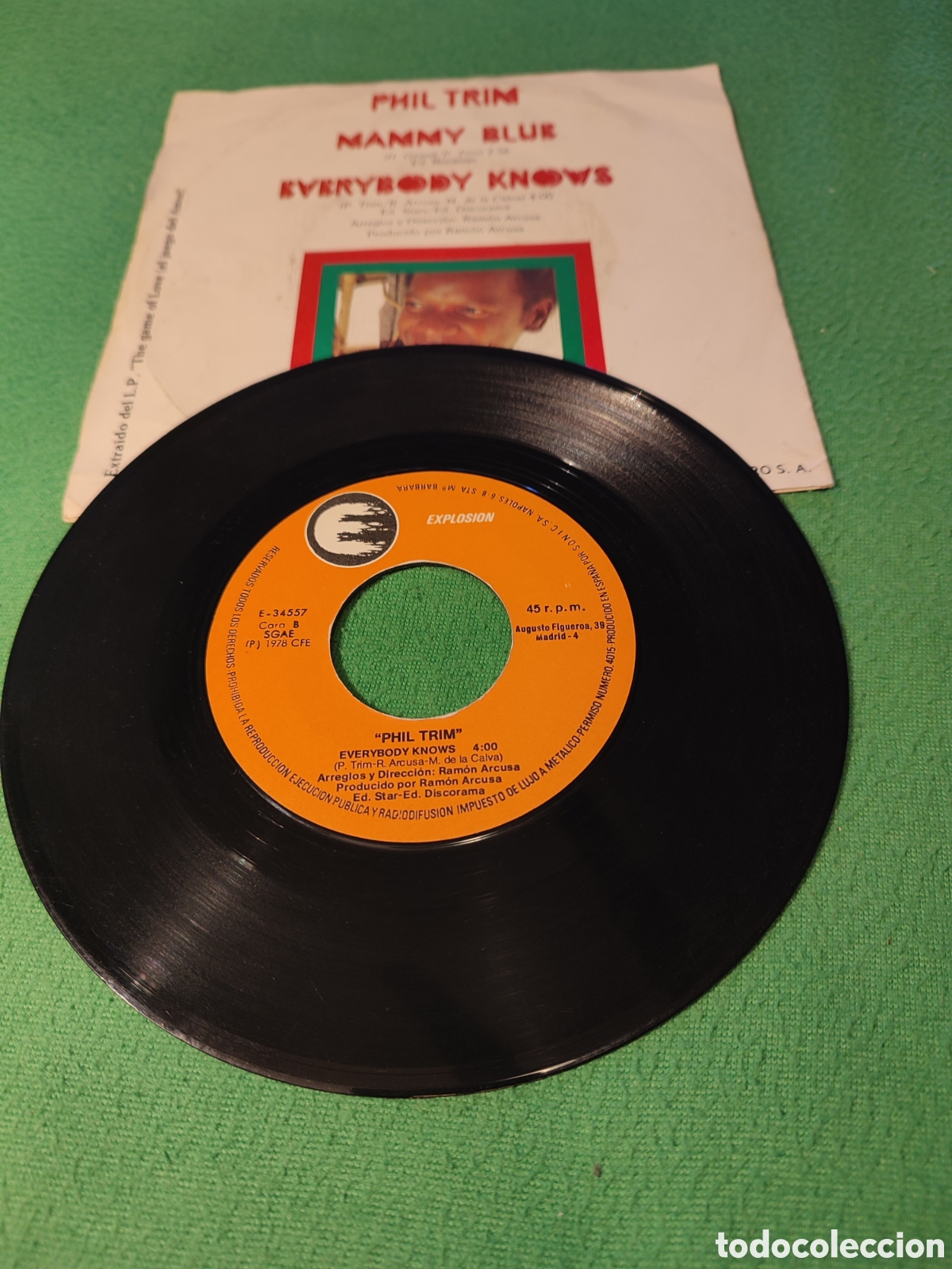 Discos de vinilo: Phil Trim - Mamy blue - Foto 2