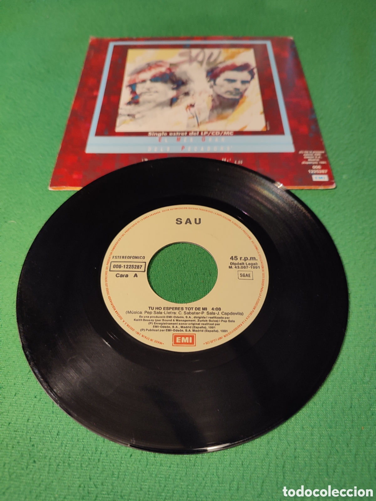Discos de vinilo: Sau - Tu ho esperes tot de mi - Foto 2