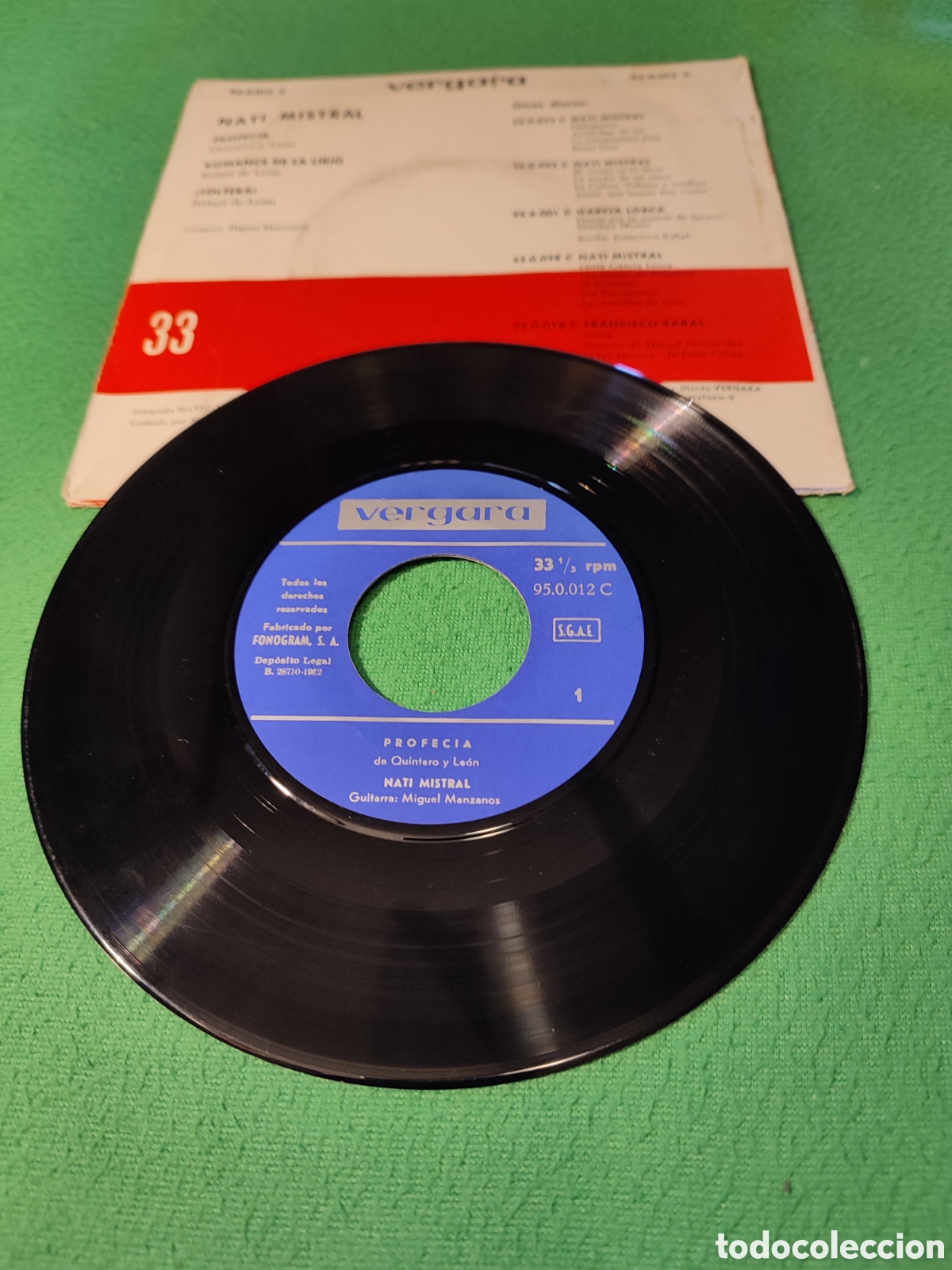 Discos de vinilo: Nati Mistral - Profec&iacute;a+ 2 - Foto 2