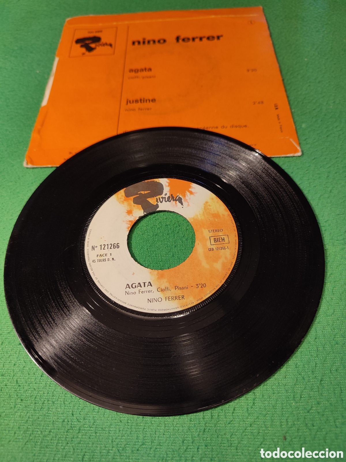 Discos de vinilo: Nino Ferrer - &Aacute;gata single - Foto 2