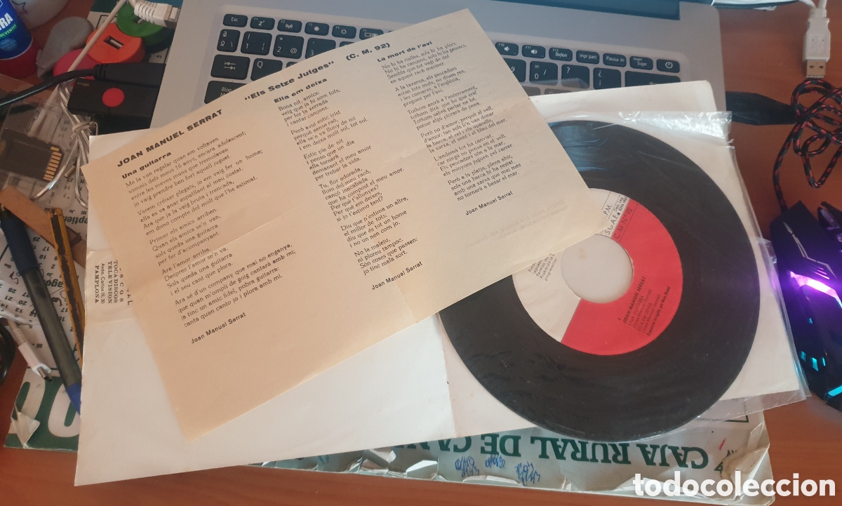 Discos de vinilo: Joan Manuel serrat - La mort de lavi + 3 - Foto 2
