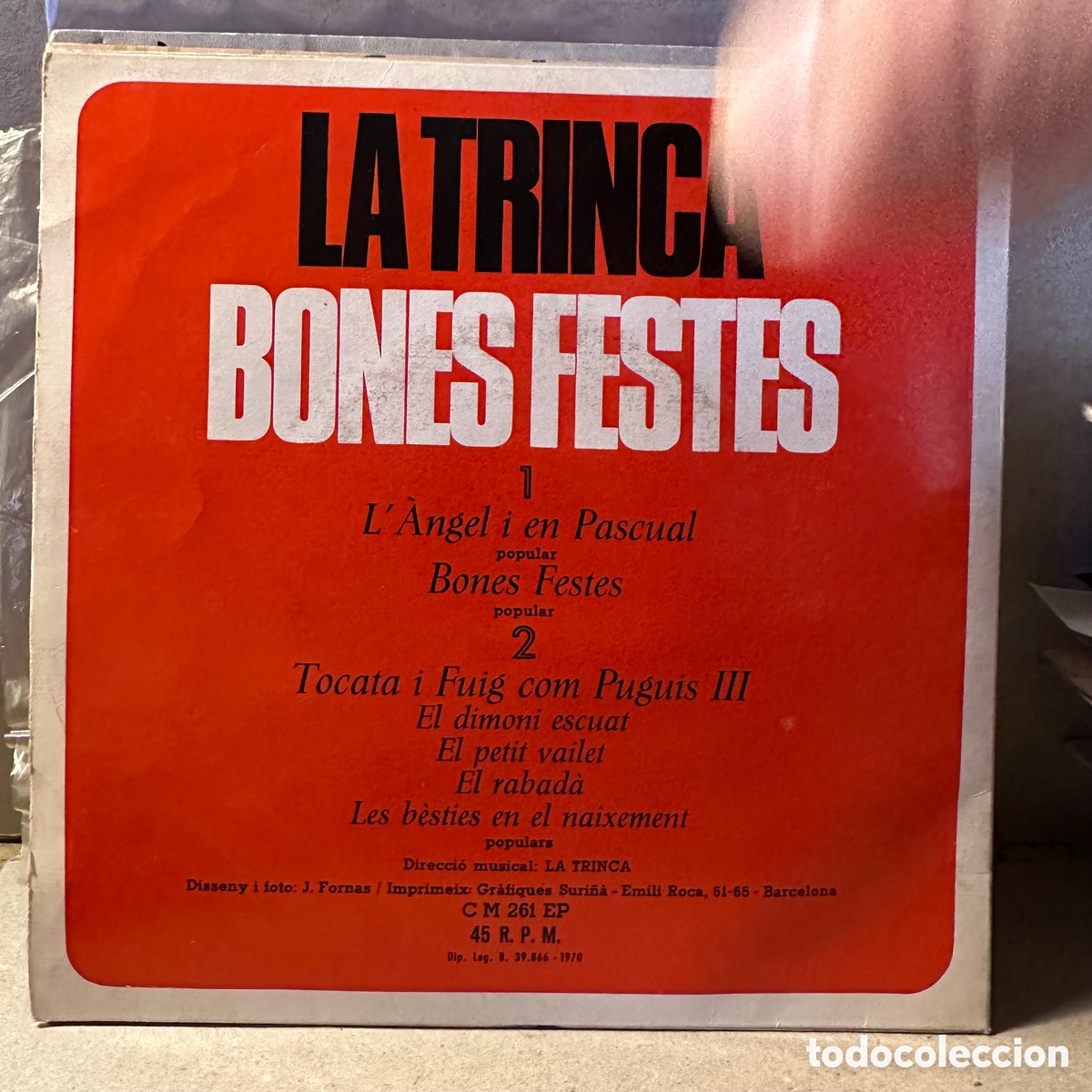 Discos de vinilo: La Trinca - Bones Festes (7&rdquo;, EP) - Foto 2