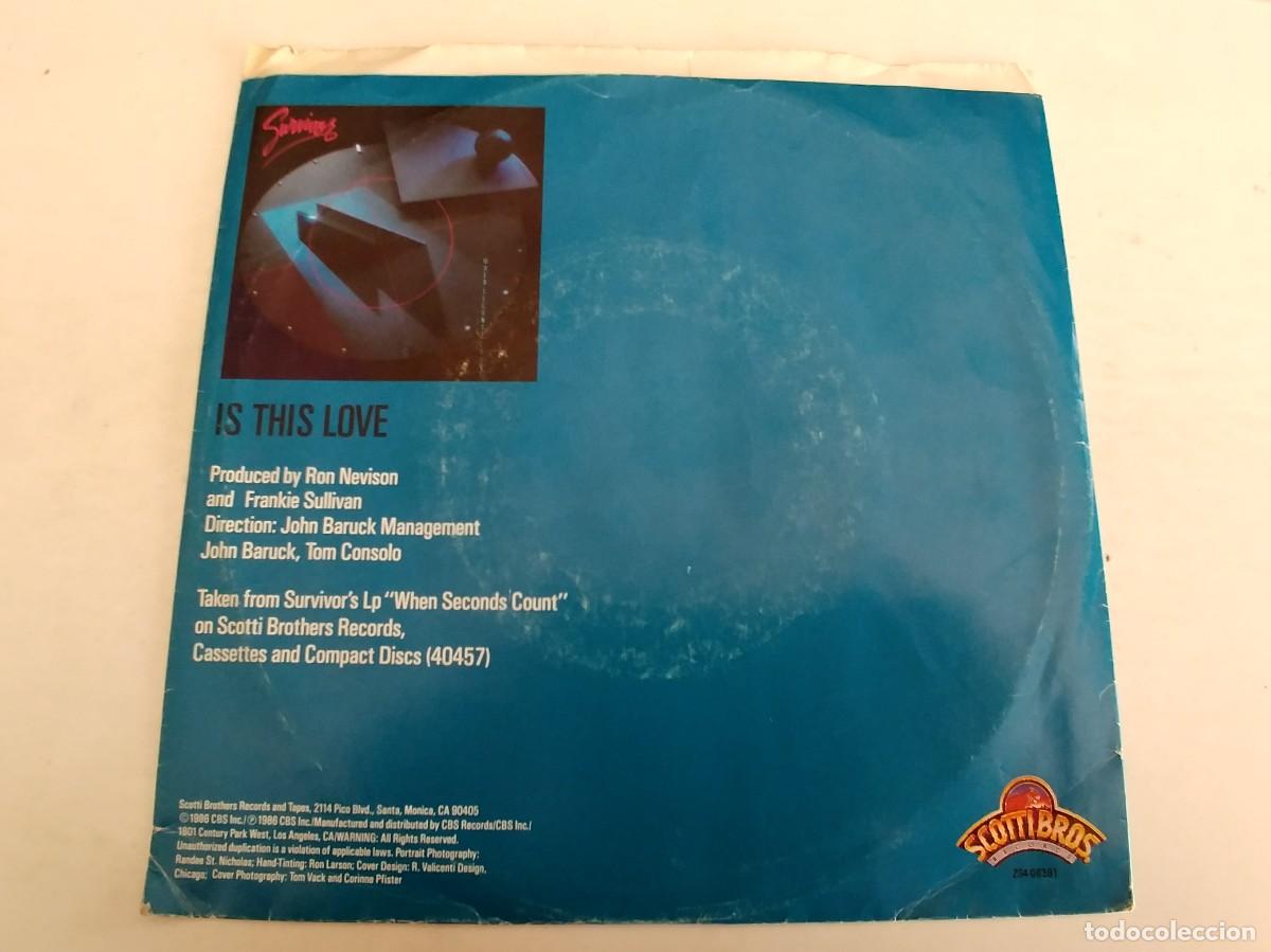 Discos de vinilo: SURVIVOR-SINGLE IS THIS LOVE - Foto 2