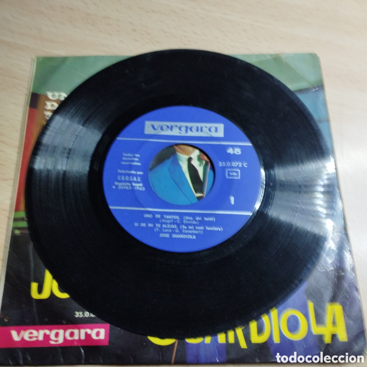 Discos de vinilo: EP 7&rdquo; Jos&eacute; Guardiola 1963 Uno de tantos + 3. - Foto 4