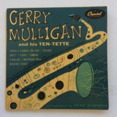 Discos de vinilo: GERRY MULLIGAN AND HIS TEN-TETTE ‎– GERRY MULLIGAN AND HIS TEN-TETTE , 2 SINGLES SWEDEN 1953 CAPITOL