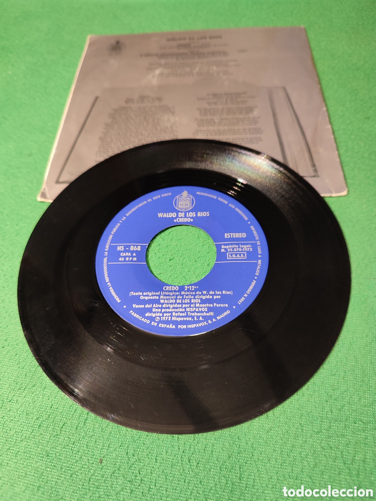 Discos de vinilo: Waldo de los R&iacute;os - Credo - Foto 2