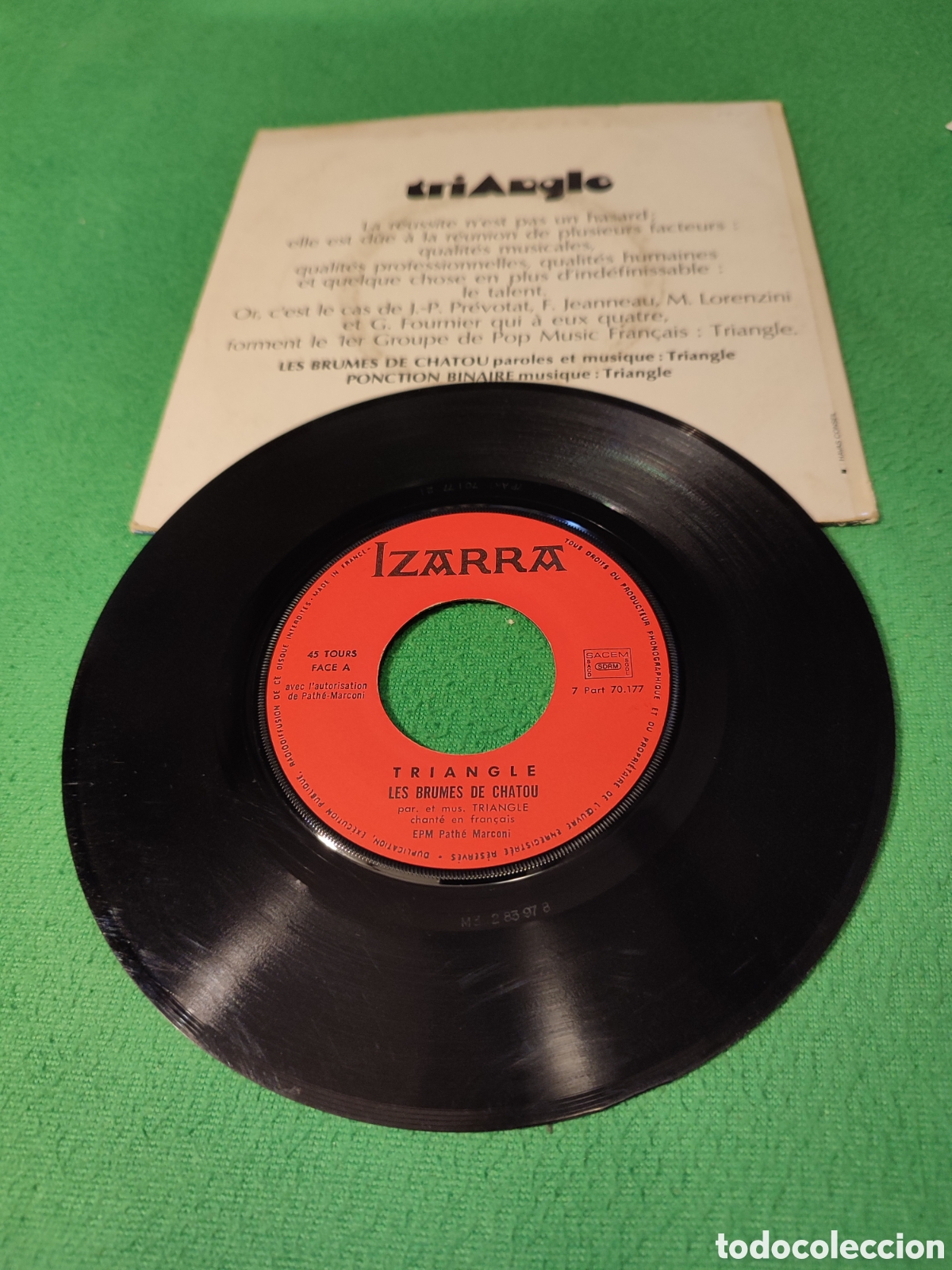 Discos de vinilo: Triangle - Les brumes de chatou - Foto 2