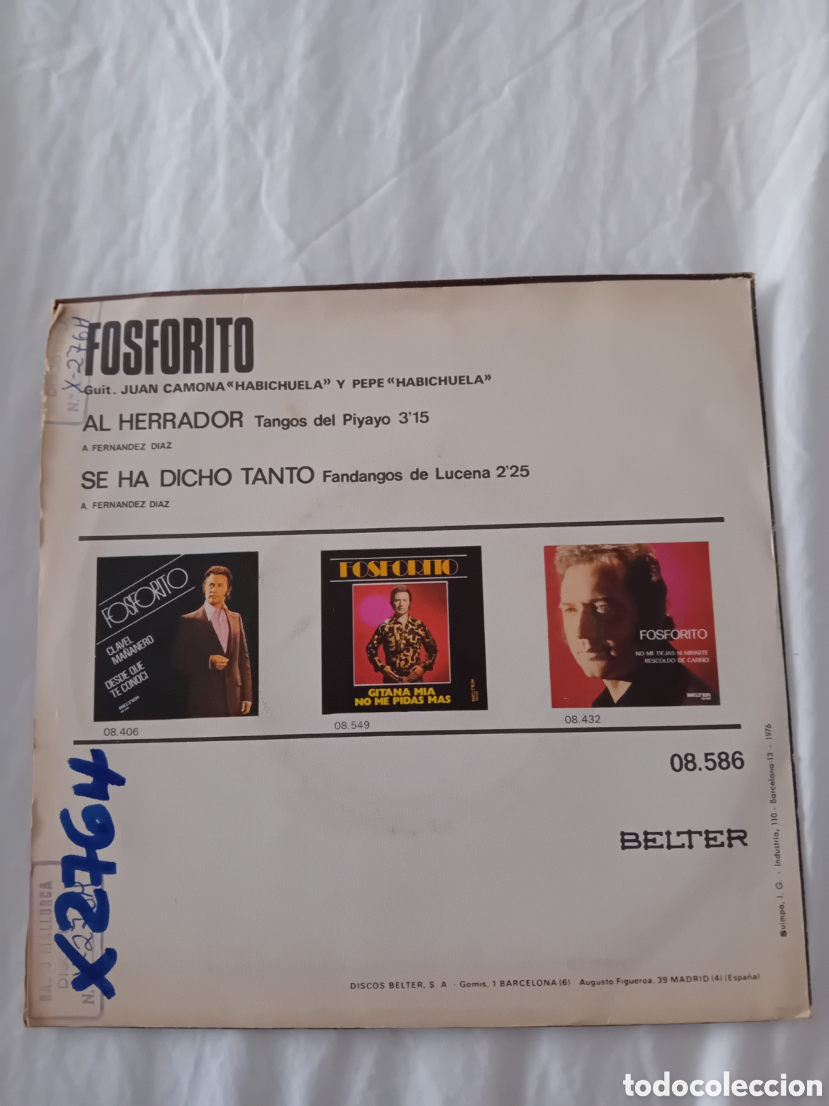 Discos de vinilo: FOSFORITO. AL HERRADOR - Foto 2