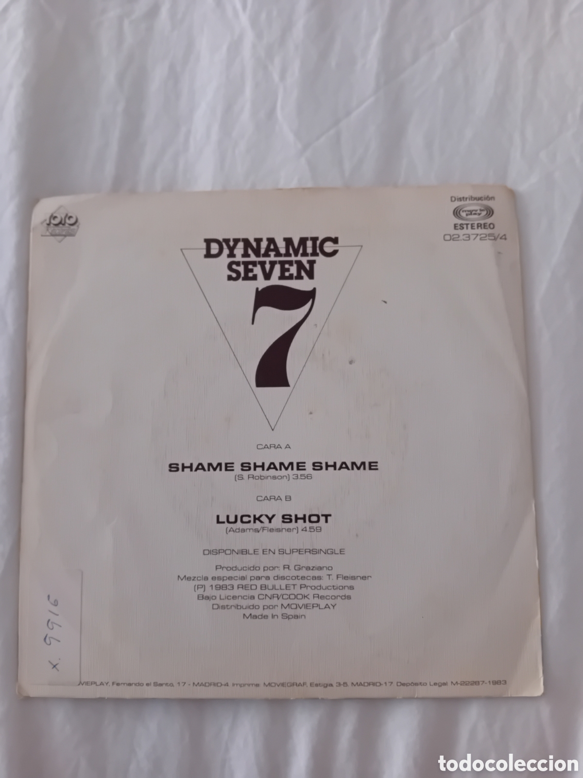 Discos de vinilo: DYNAMIC SEVEN. SHAME SHAME SHAME - Foto 2