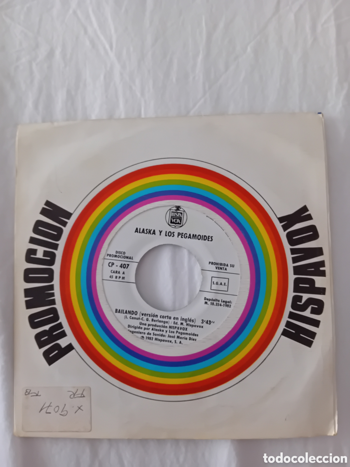 Discos de vinilo: ALASKA Y LOS PEGAMOIDES. BAILANDO - Foto 2