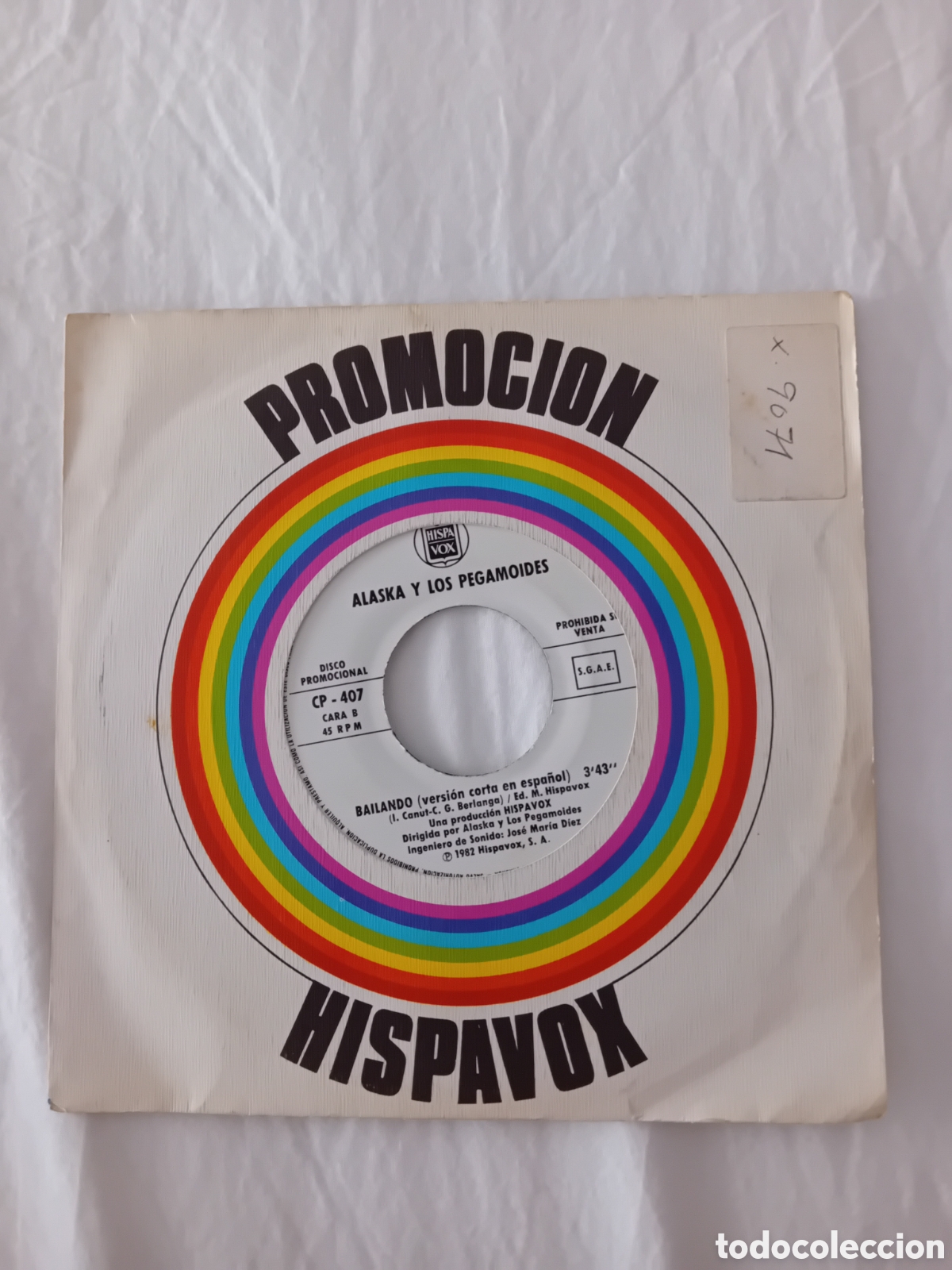 Discos de vinilo: ALASKA Y LOS PEGAMOIDES. BAILANDO - Foto 1