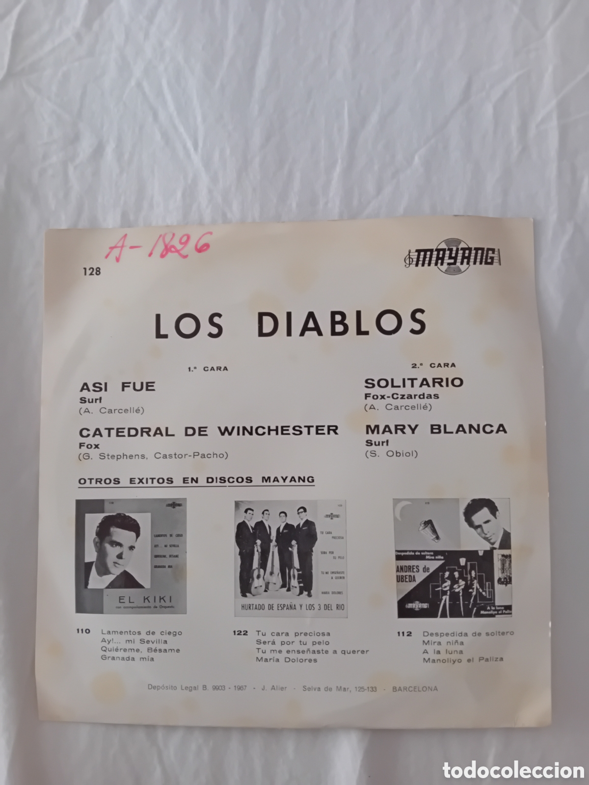 Discos de vinilo: LOS DIABLOS. AS&Iacute; FUE - Foto 2