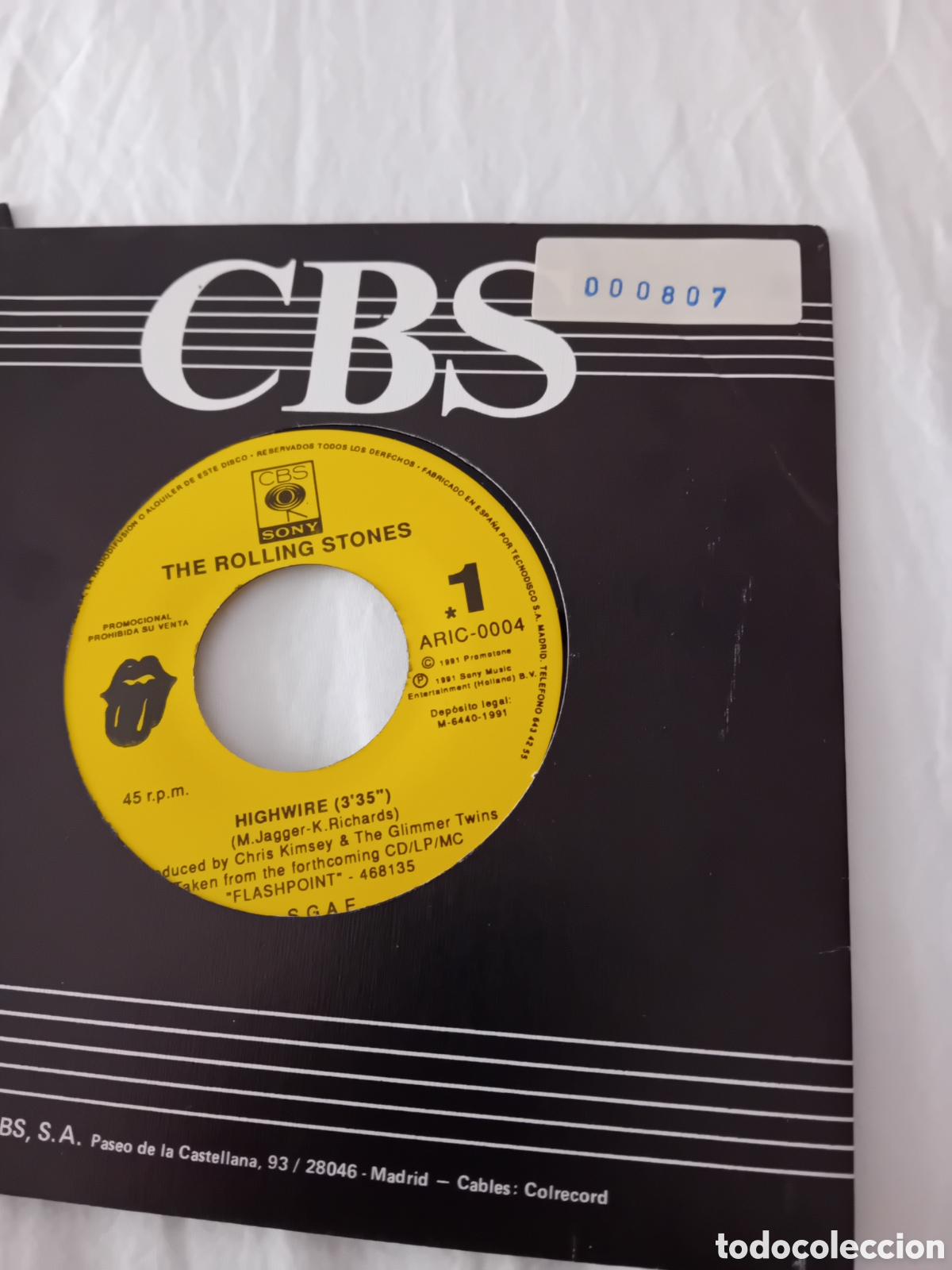 Discos de vinilo: DOS COPIAS DE THE ROLLING STONES. HIGHWIRE - Foto 3