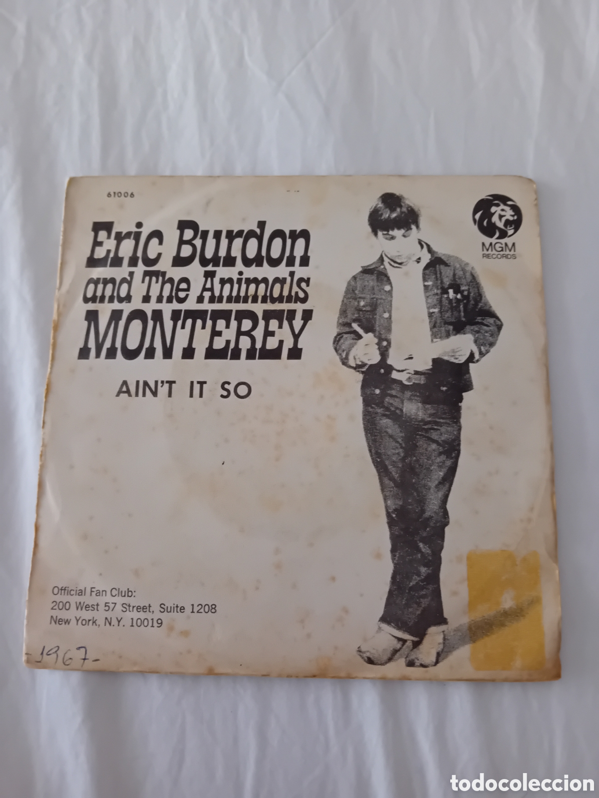 Discos de vinilo: ERIC BURDON AND THE ANIMALS. MONTEREY - Foto 1