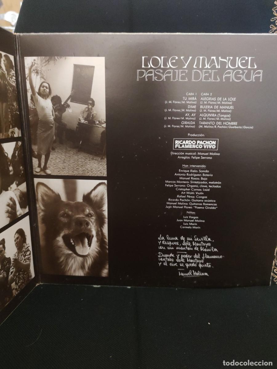 Discos de vinilo: PASAJE DEL AGUA, LOLE Y MANUEL, VINILO - Foto 3