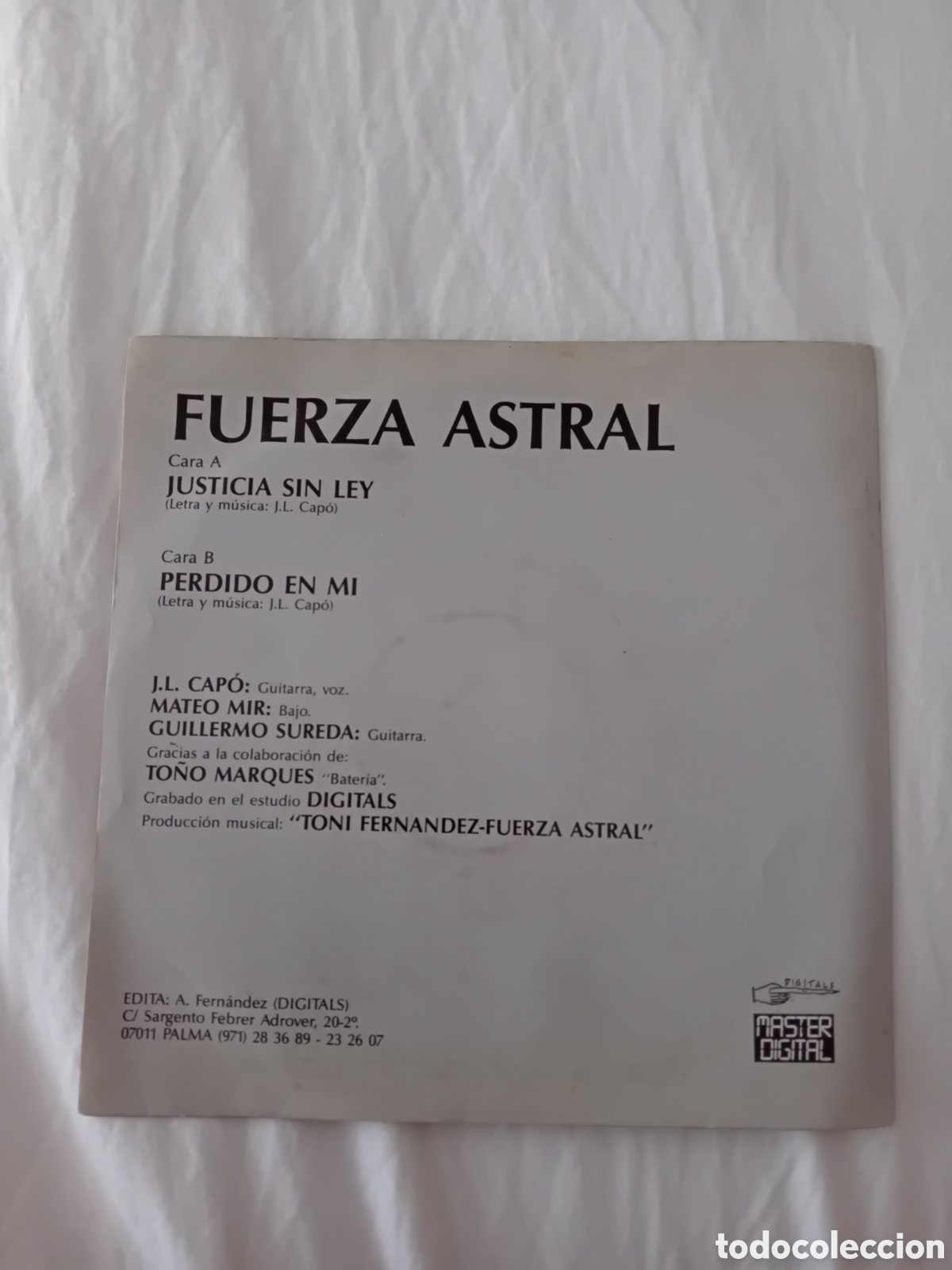 Discos de vinilo: FUERZA ASTRAL. JUSTICIA SIN LEY - Foto 2