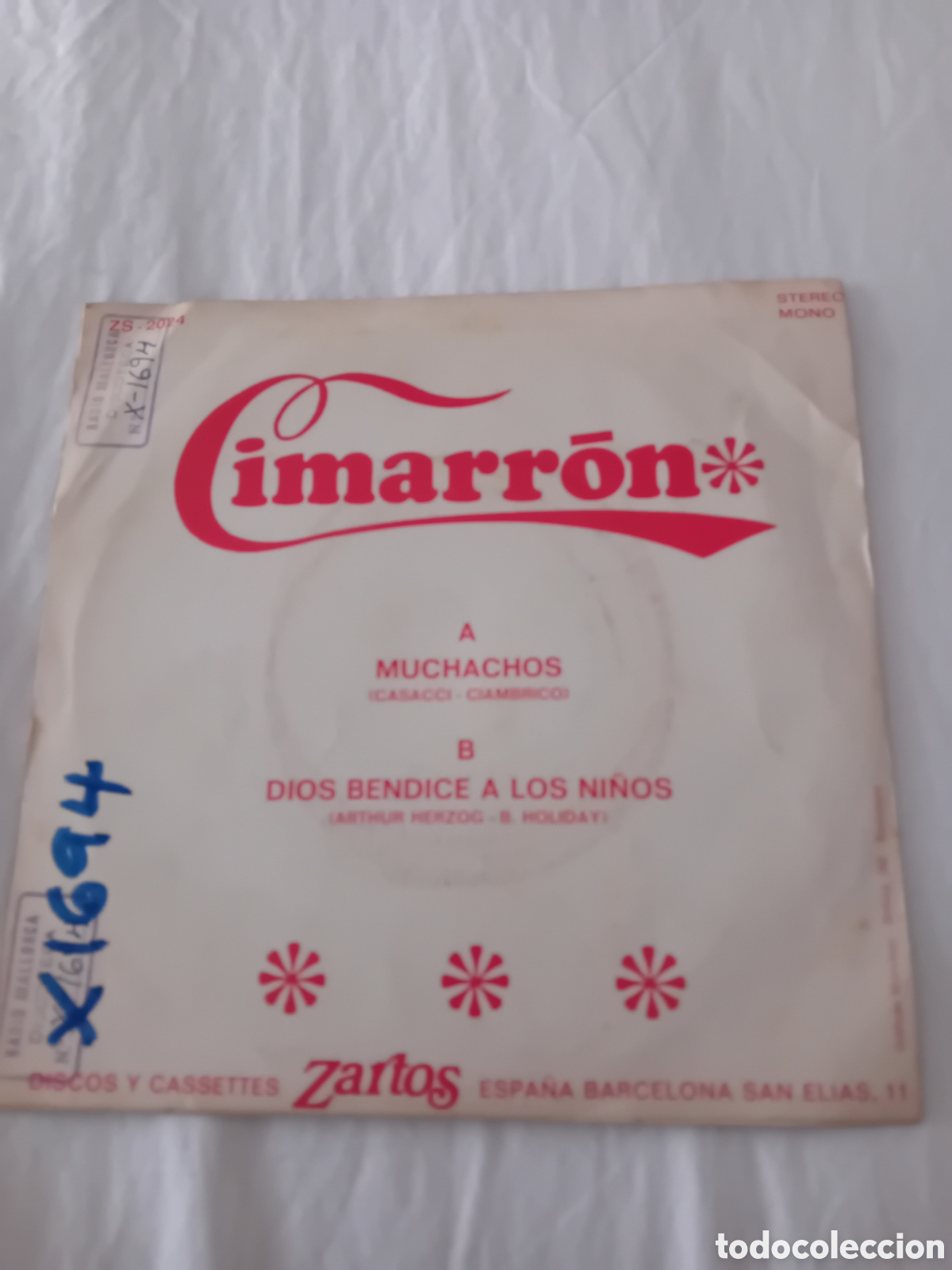 Discos de vinilo: CIMARRON. MUCHACHOS - Foto 2