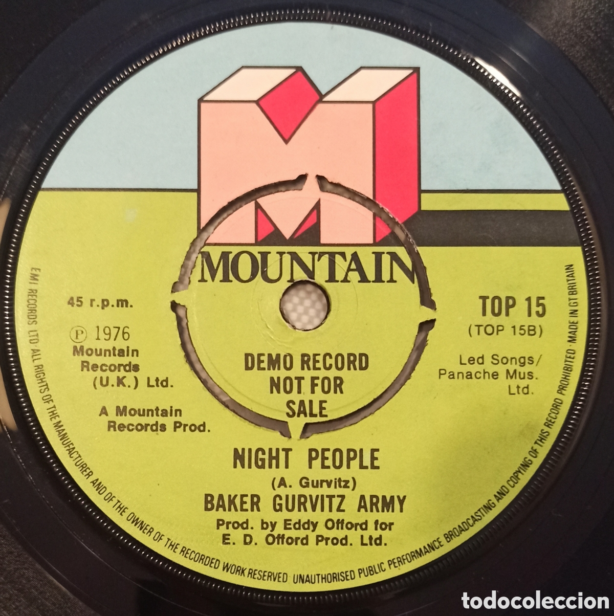 Discos de vinilo: Baker Gurvitz Army &ndash; Dancing The Night Away (Promo) - Foto 1