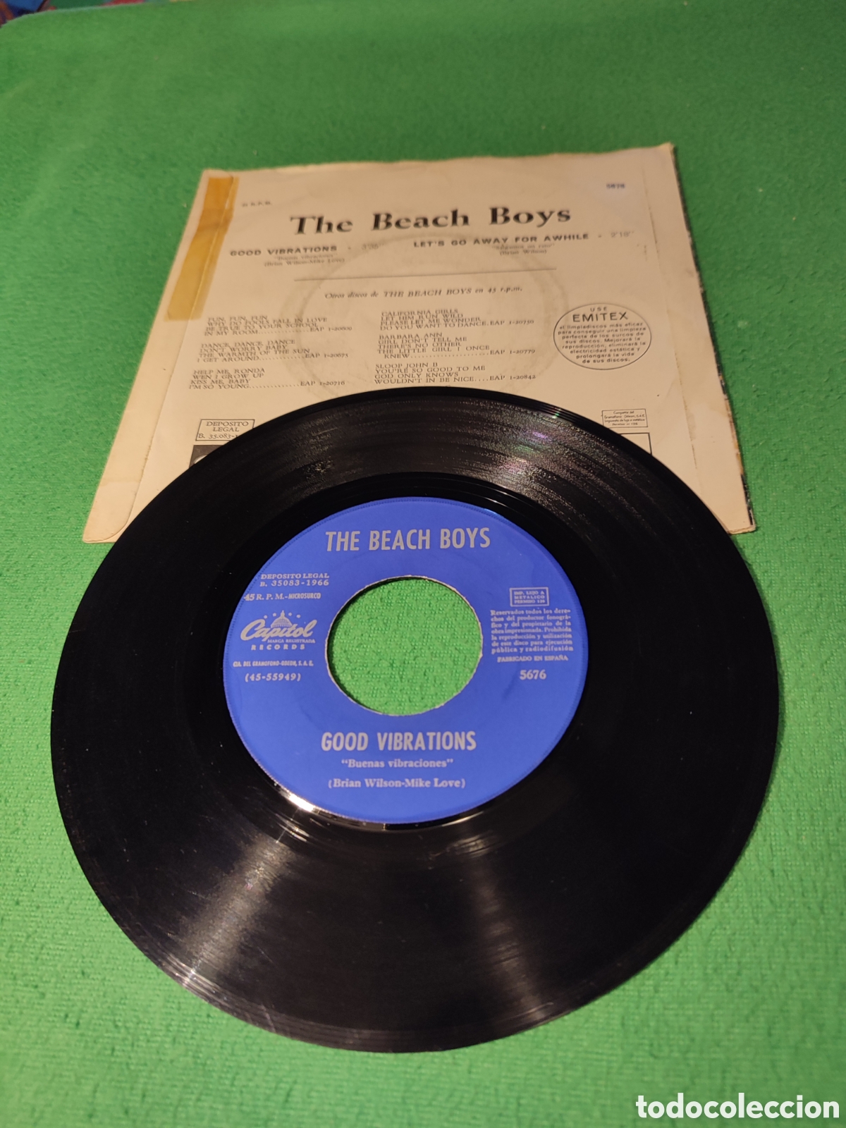 Discos de vinilo: The Beach Boys - Good vibrations - Foto 2