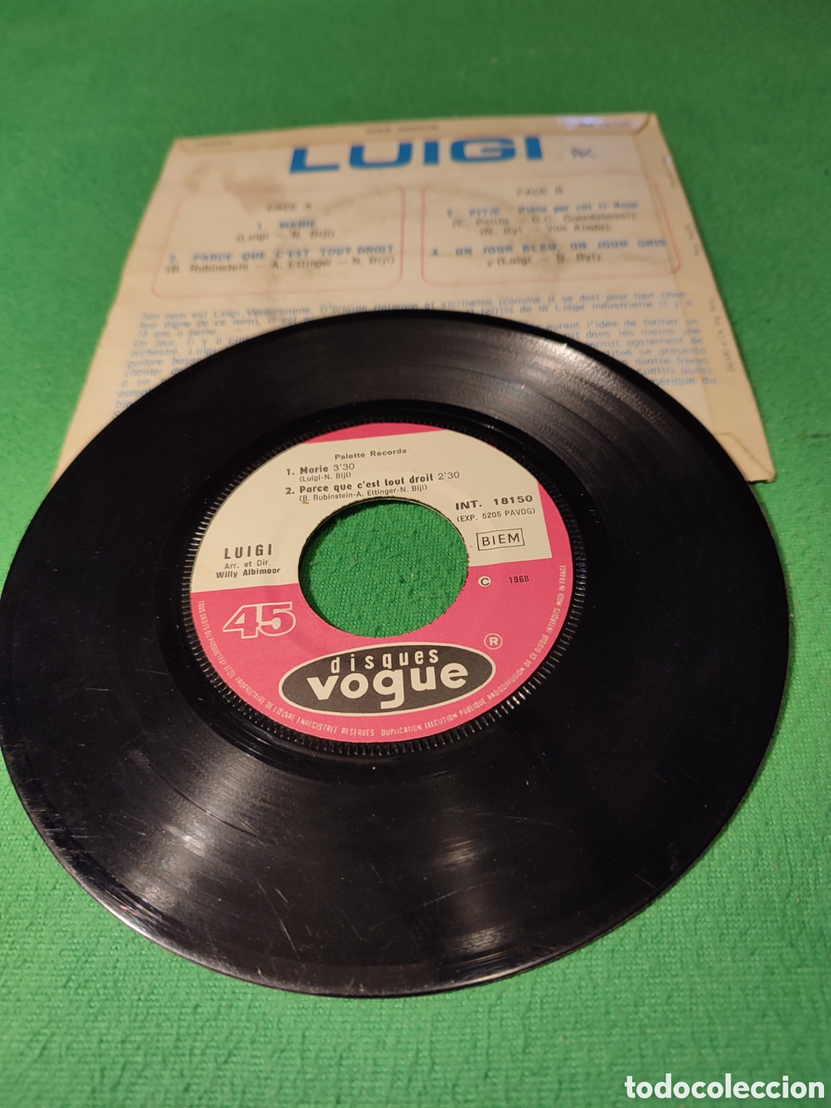 Discos de vinilo: Luigi - Marie+ 3 - Foto 2