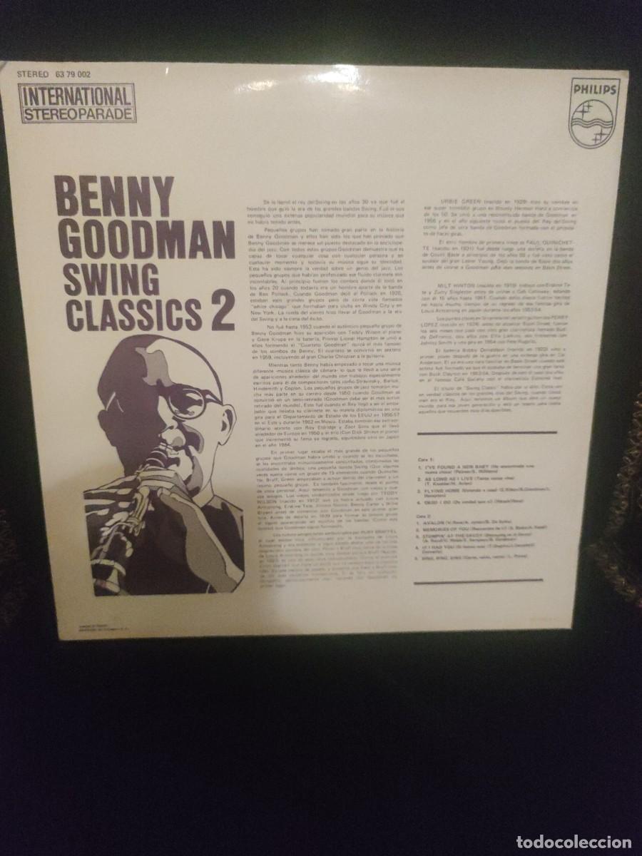Discos de vinilo: BENNY GOODMAN SWING CLASSICS 2. VINILO - Foto 2
