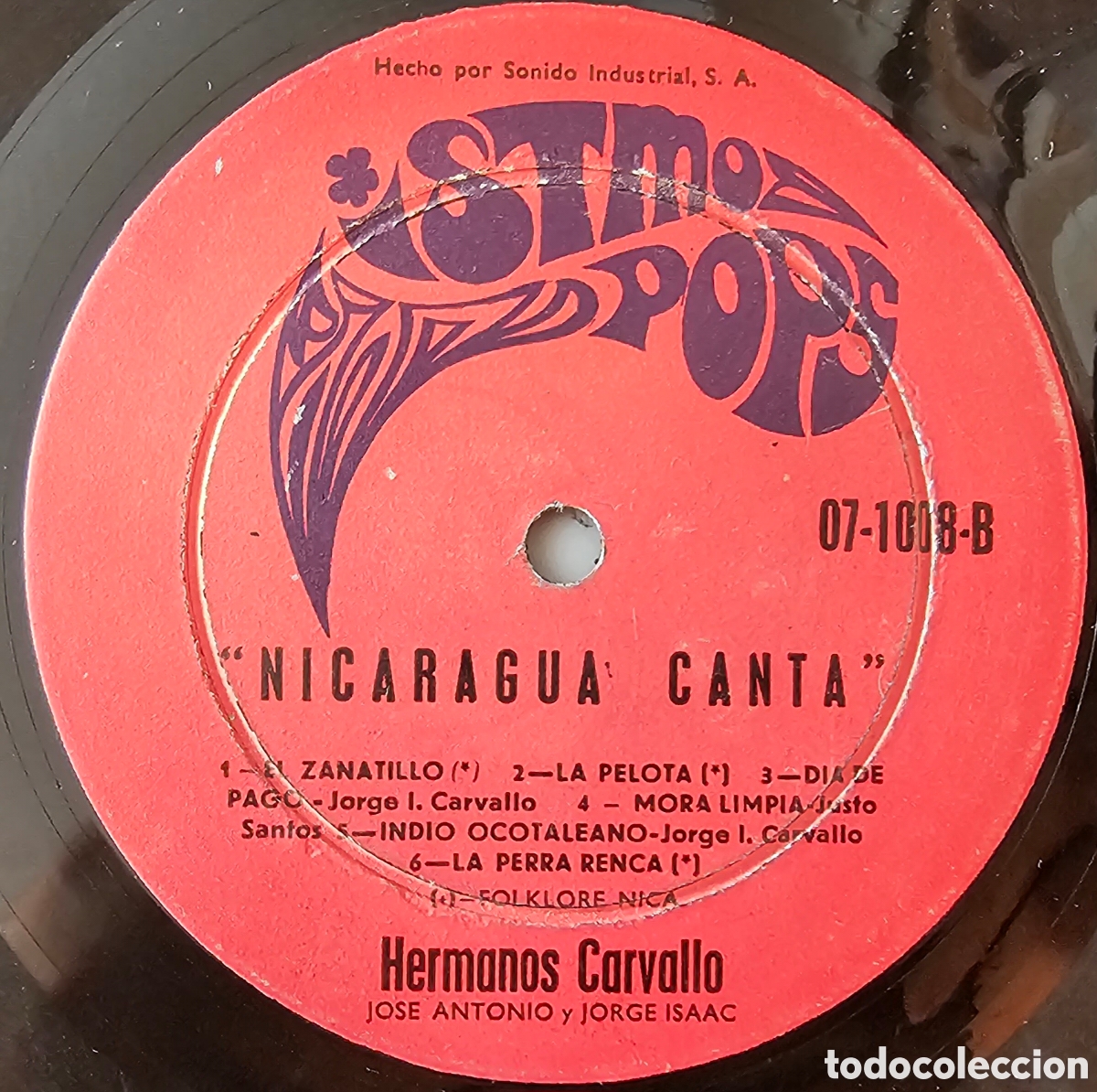 Disques de vinyle: LP HERMANOS CARVALLO - Nicaragua Canta (Nicaragua - Istmo Pops - 1968) VINILO DOBLADO