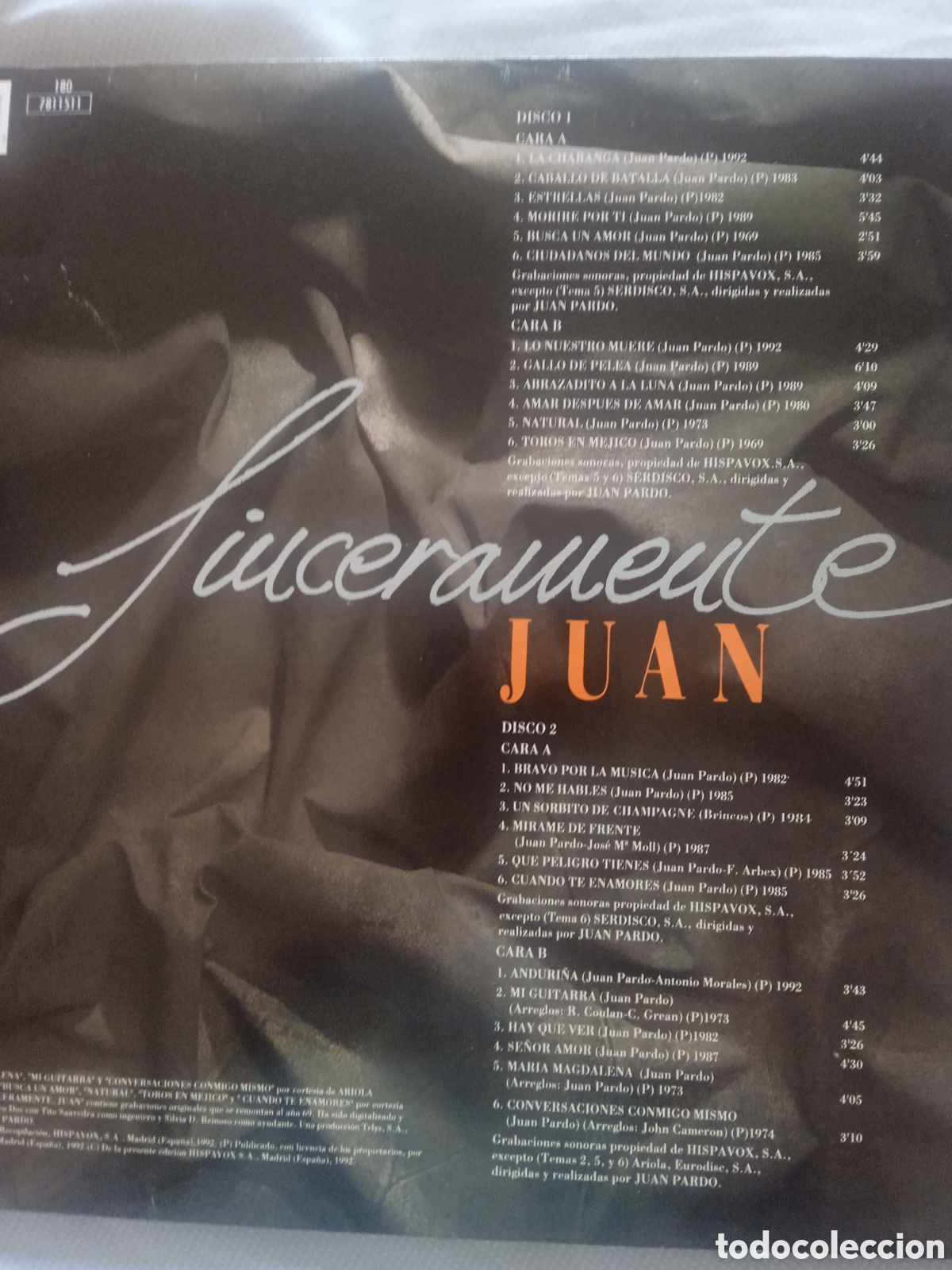 Discos de vinilo: LP Juan Pardo - Foto 2