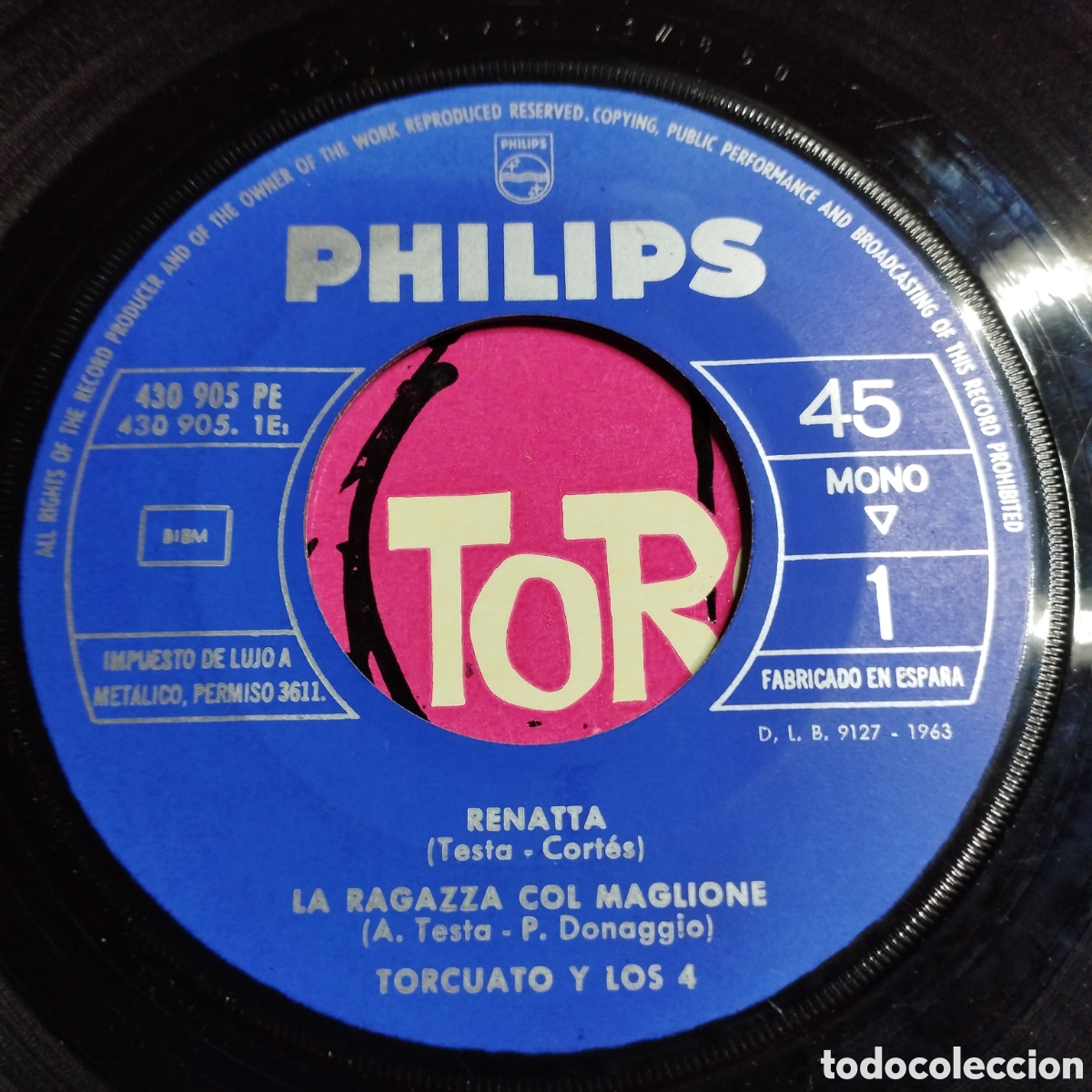 Discos de vinilo: EP 7&rdquo; Torcuato y los 4 1963 Renatta + 3. - Foto 3