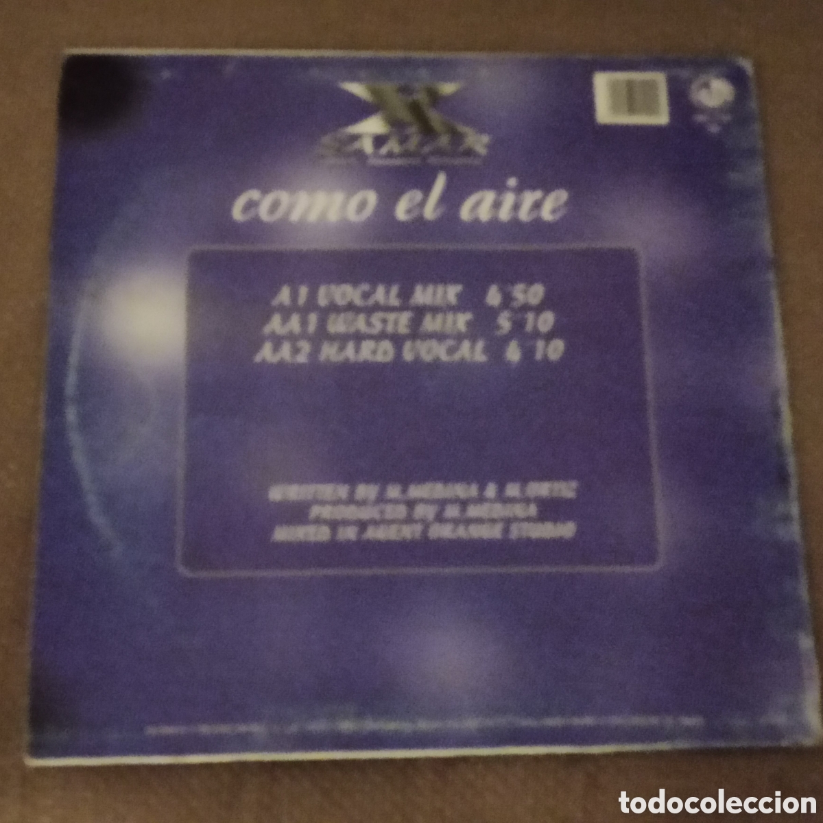 Discos de vinilo: X-Samar - Como El Aire (12&rdquo;) - Foto 2