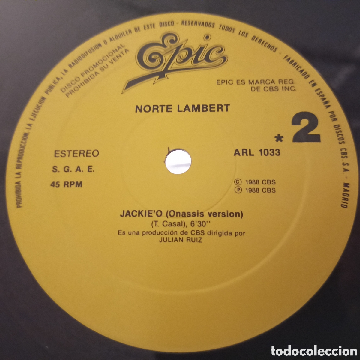 Discos de vinilo: Norte Lambert - Jingo Apache / JackieO (12&rdquo;, Maxi, Promo) - Foto 2