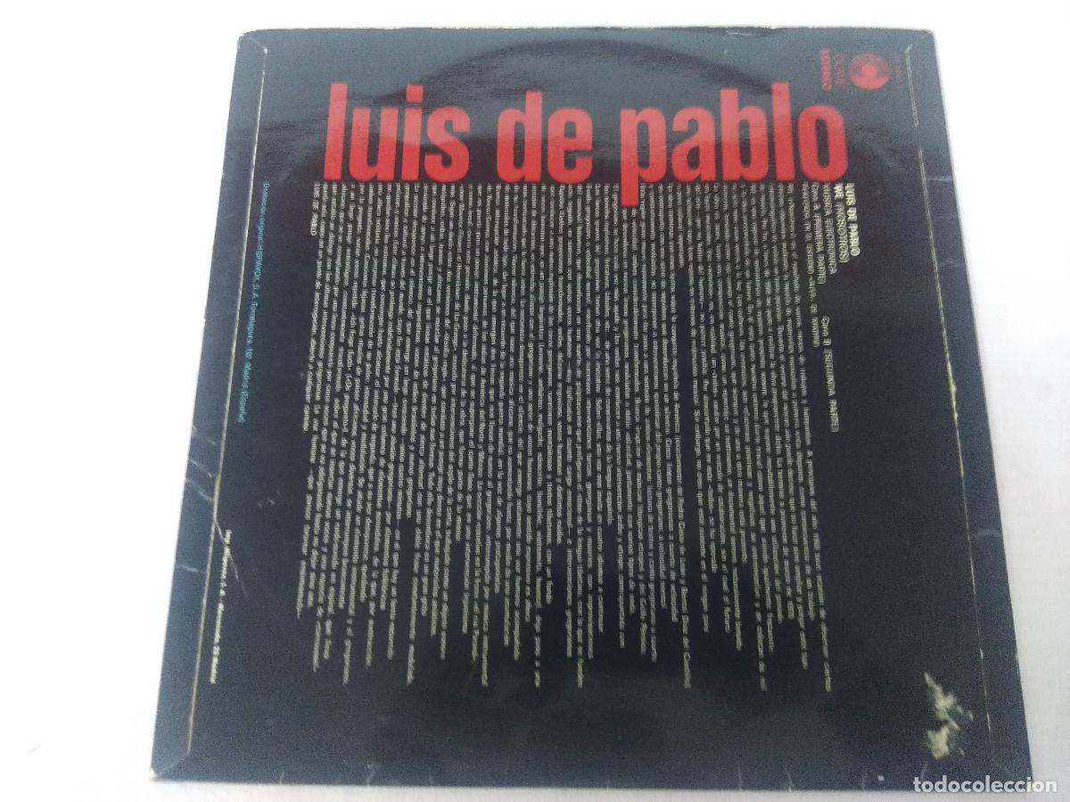 Discos de vinilo: LUIS DE PABLO/WE-NOSOTROS/VINILO. - Foto 3