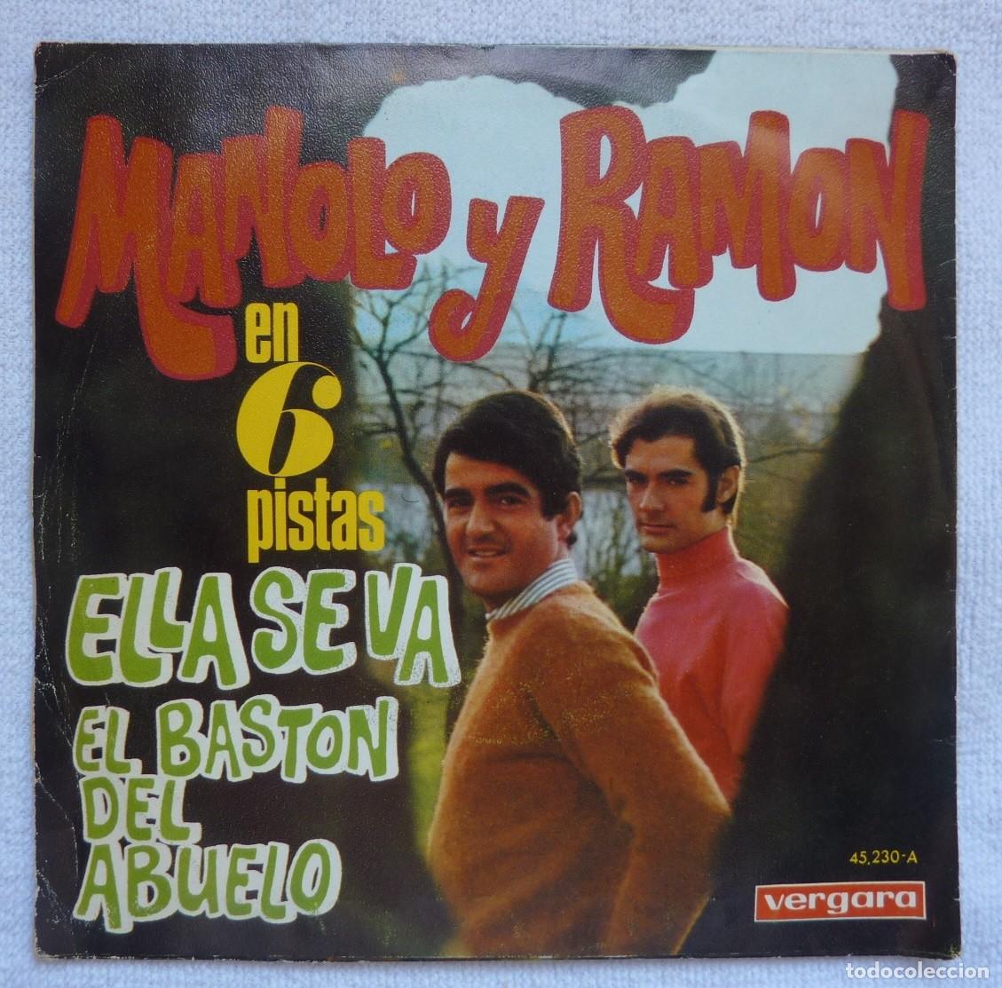 Discos de vinilo: MANOLO Y RAMON // ELLA SE VA // 1967 // SINGLE - Foto 2