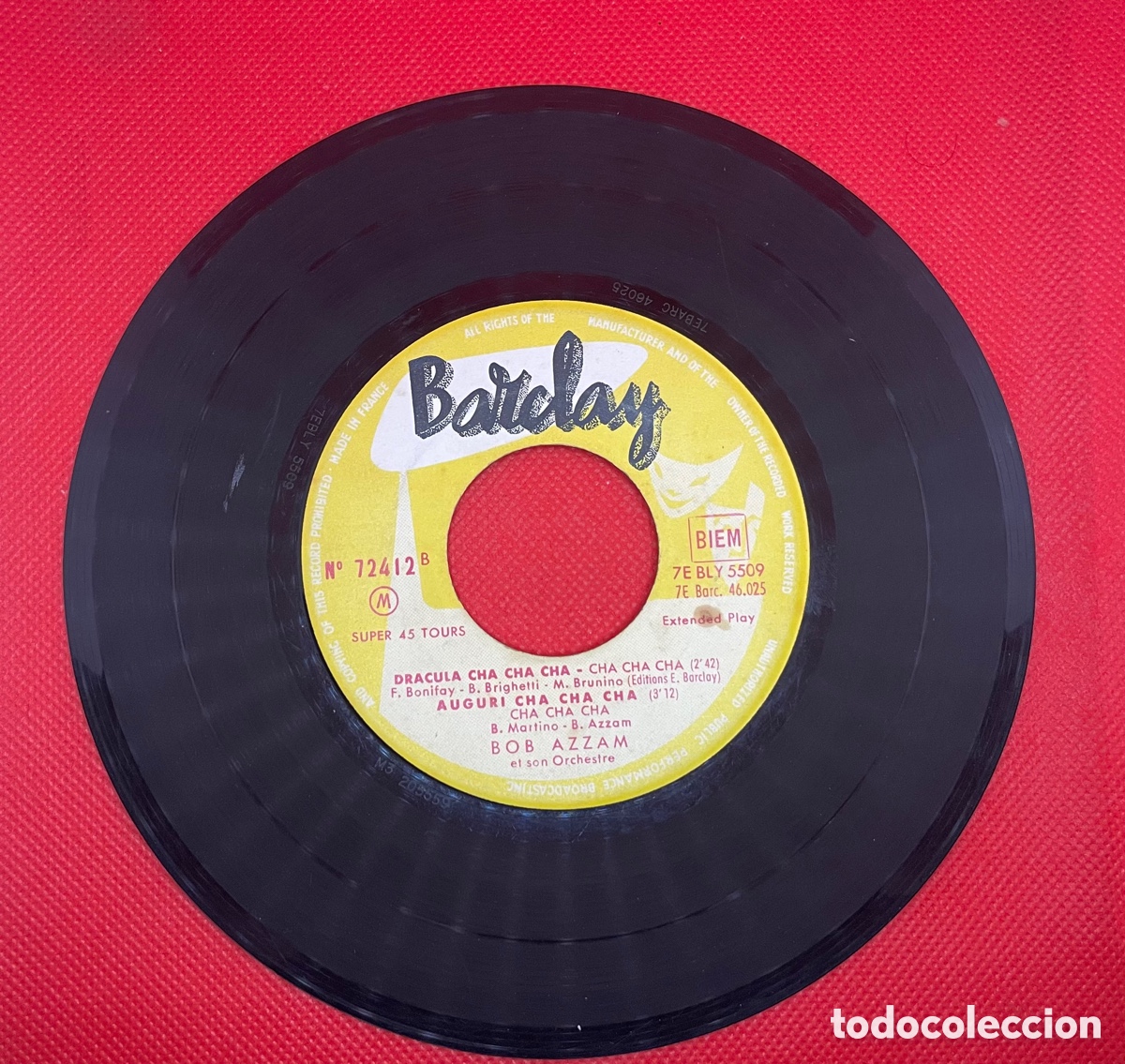 Discos de vinilo: Bob Azzam Y Orquesta - DRACULA CHA CHA CHA Vinilo 7&rdquo; EP - Foto 1
