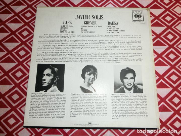 Discos de vinilo: JAVIER SOLIS - LARA GREVER BAENA - Foto 2