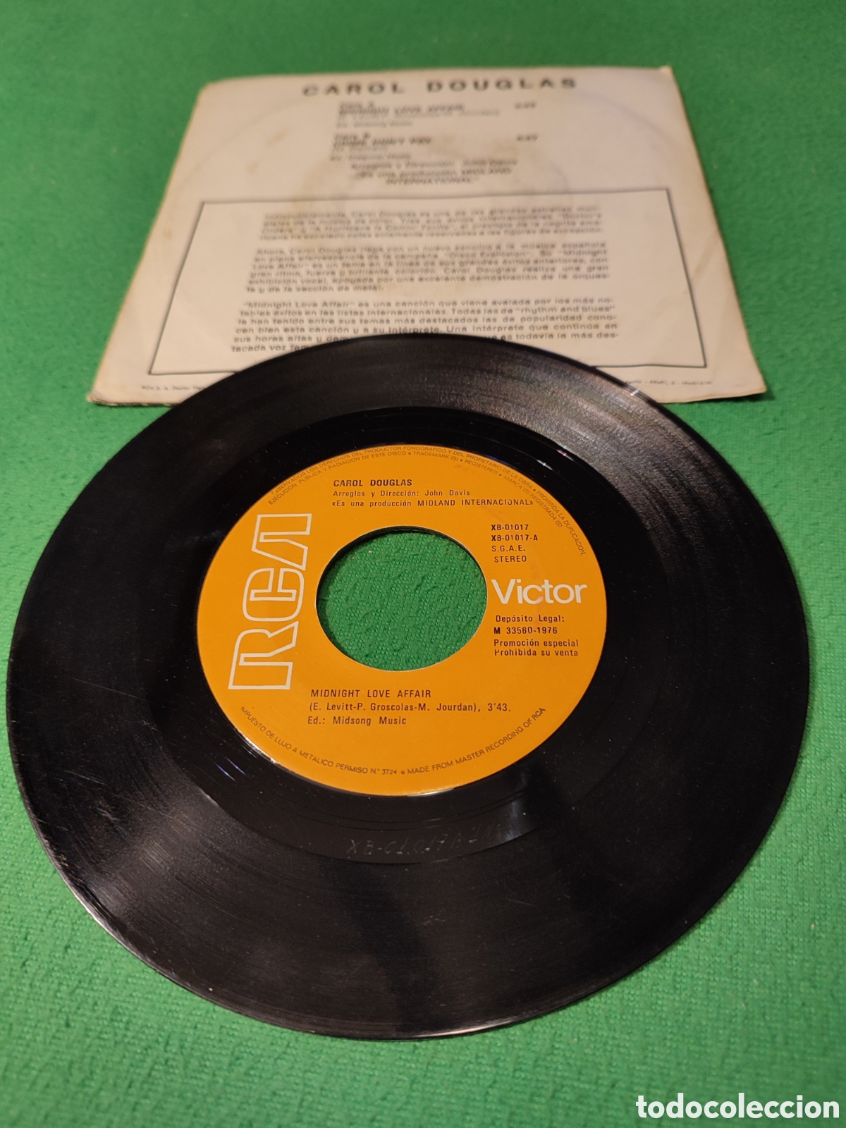 Discos de vinilo: Carol Douglas - Midnight Love Affair - Foto 2