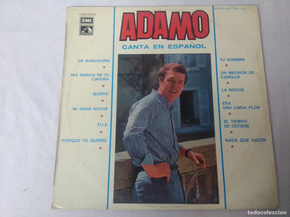 Discos de vinilo: ADAMO/CANTA EN ESPA&Ntilde;OL/VINILO. - Foto 1