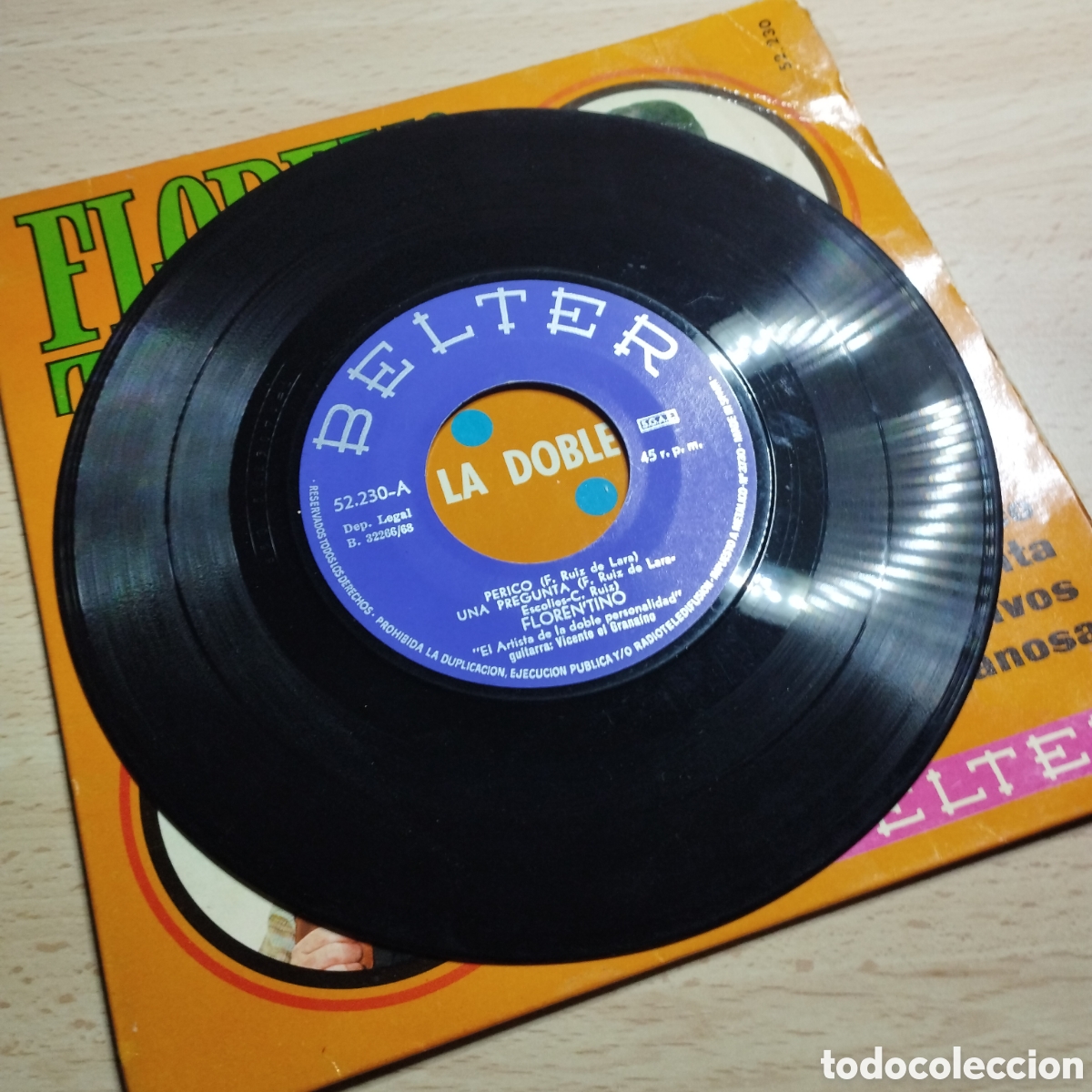 Discos de vinilo: EP 7 FlorenTino 1968 Perico + 3. - Foto 4