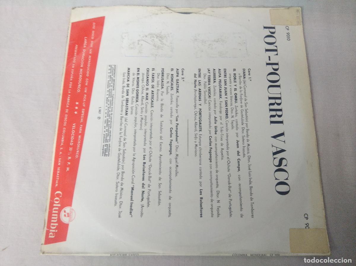 Discos de vinilo: POT-POURRI VASCO/VINILO. - Foto 3