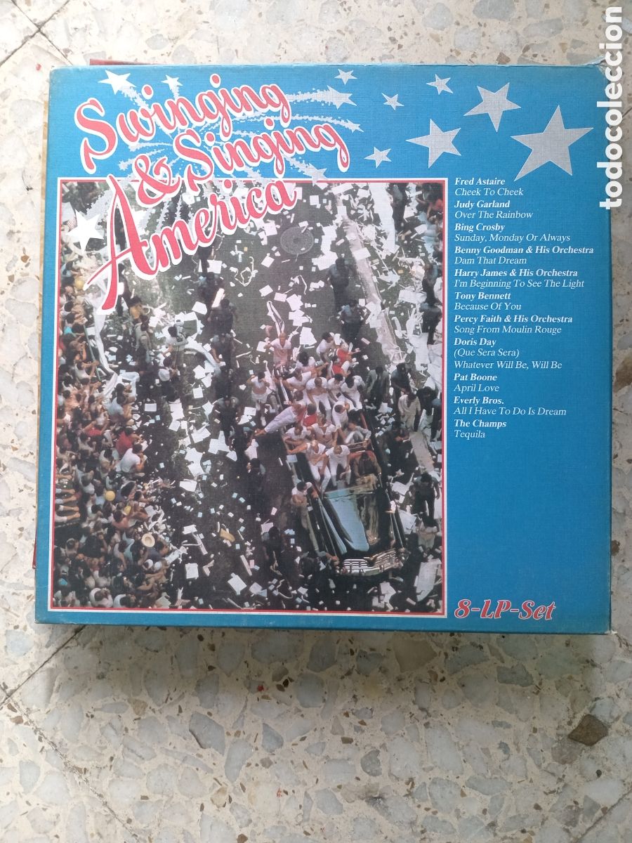 Discos de vinilo: 8 LP SWINGING & SINGING AMERICA - Foto 1
