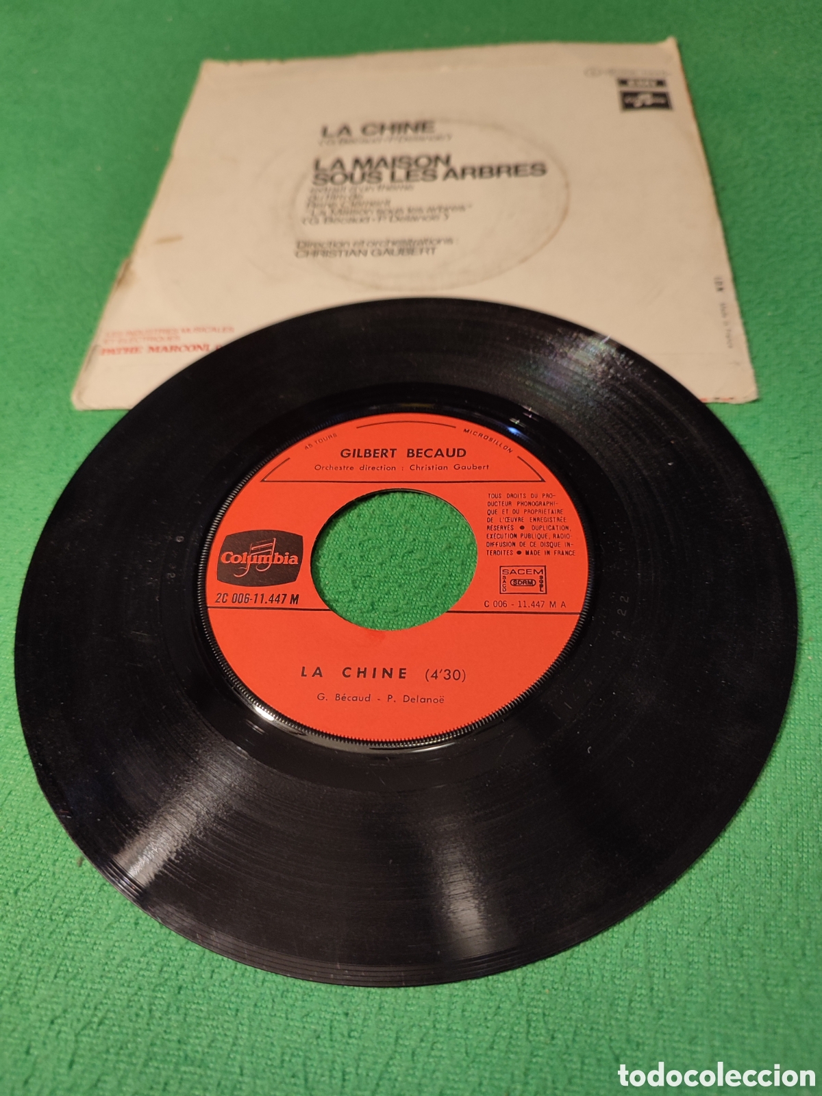 Discos de vinilo: Gilbert Becaud - La chine - Foto 2