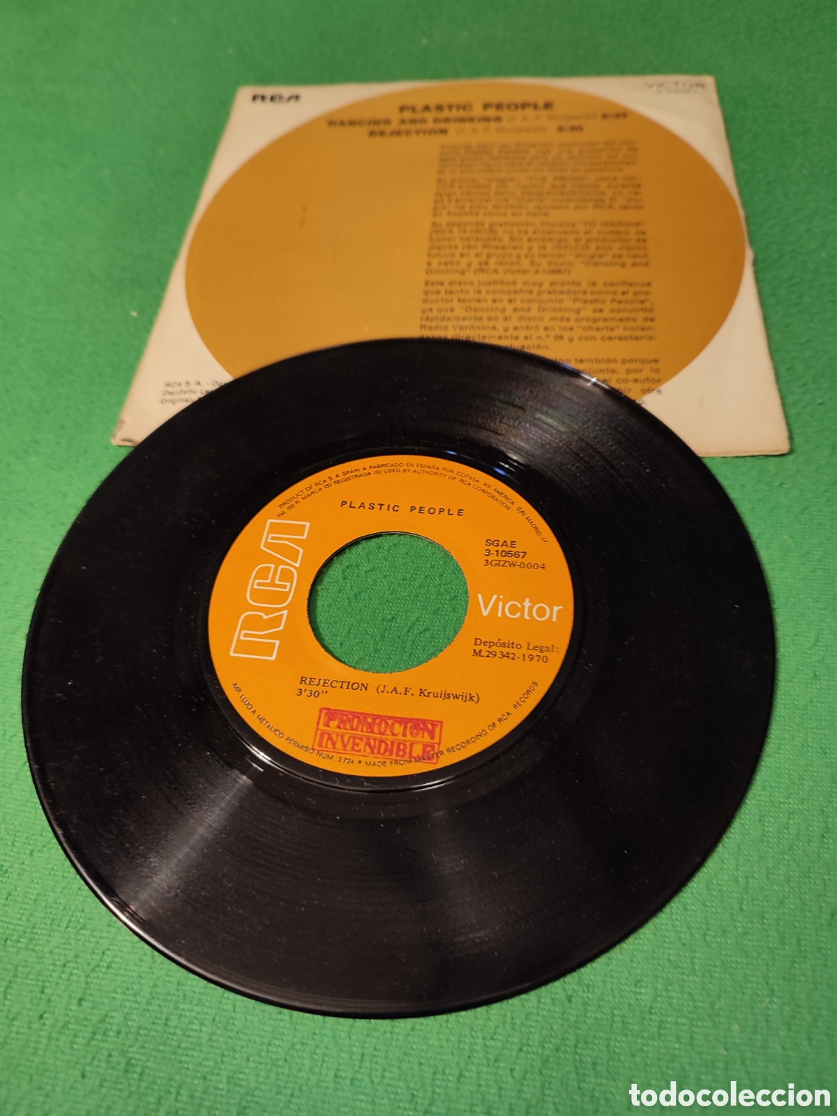 Discos de vinilo: Pl&aacute;stic People - Dancing and driking - Foto 2